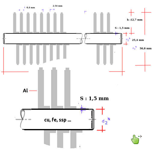 L tip sarma kanatlı boru